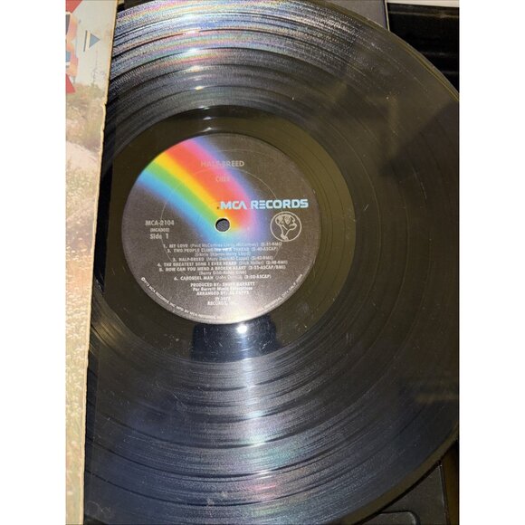 Cher Half-Breed Vinyl LP 1973 First Press - MCA Records MCA - Picture 3 of 8